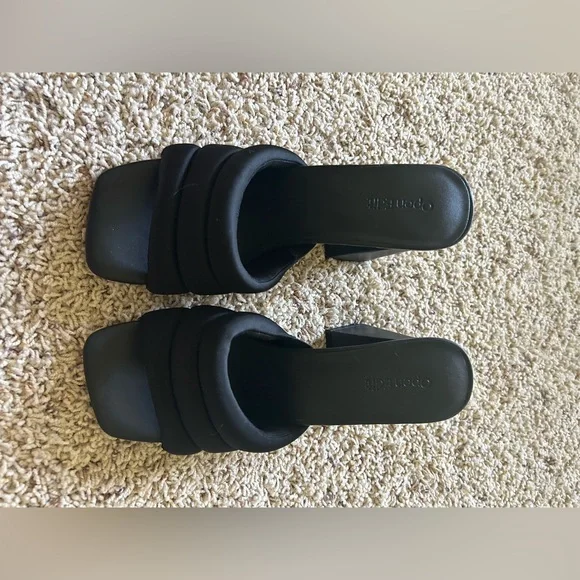 Open Edit Black Heels (size 8) - Picture 2 of 9